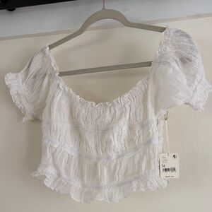 free people white top